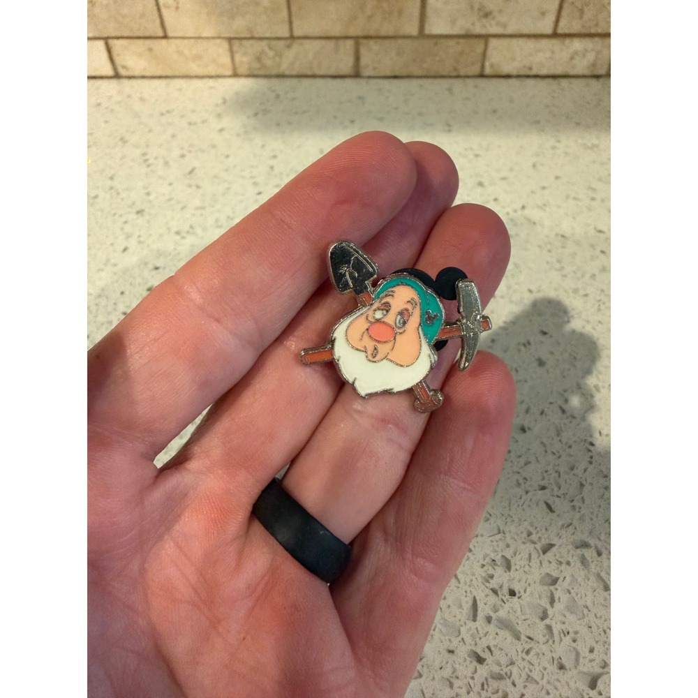 Disney Hidden Mickey Sleepy Dwarf Pick Axes Trading Pin